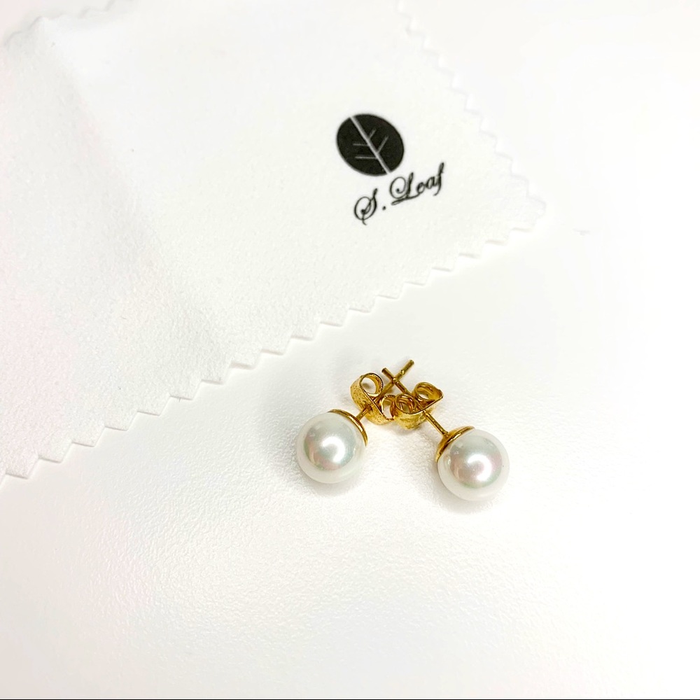 Faux Pearl Earrings